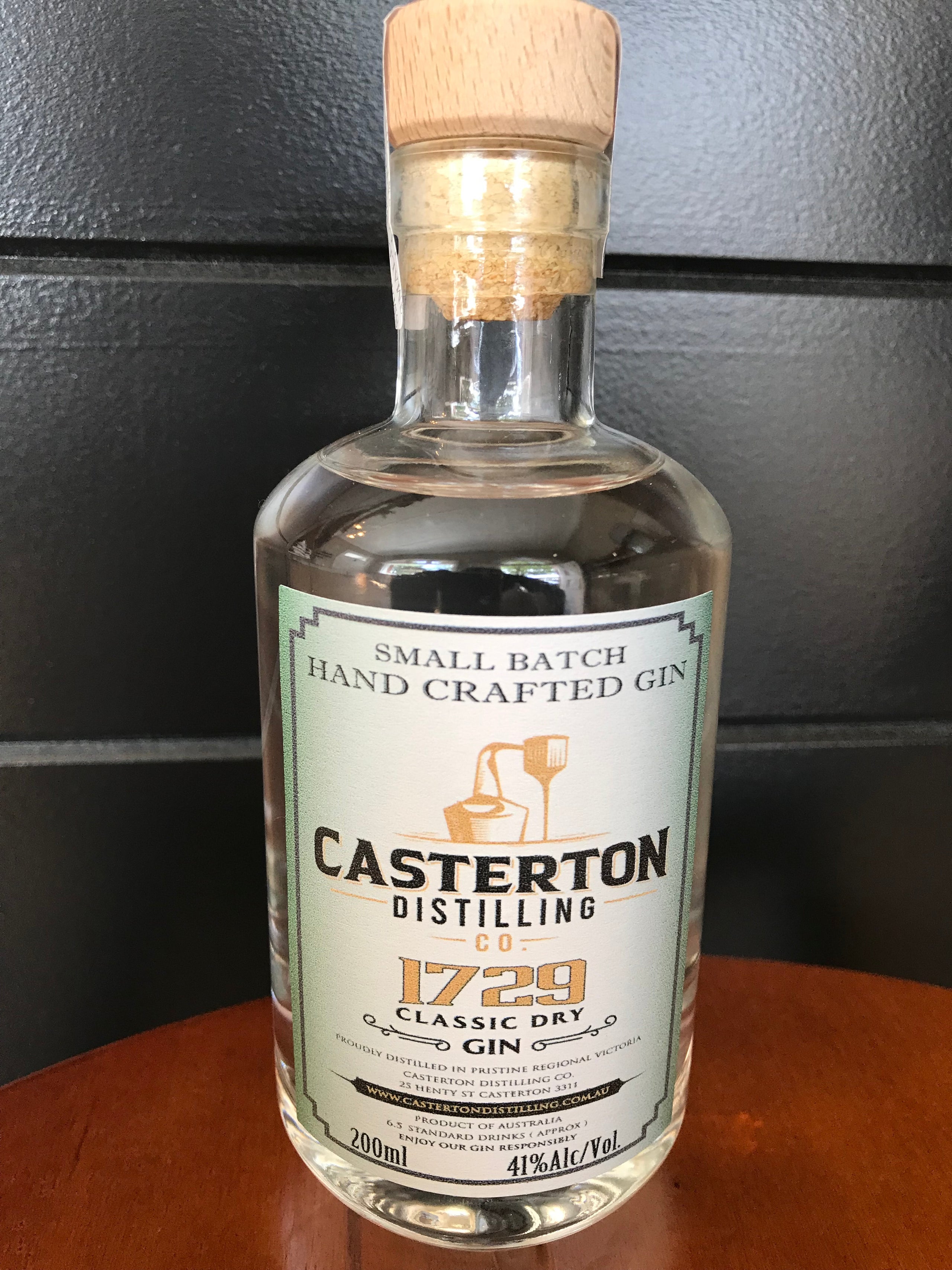 Casterton Distilling Co "1729" Classic Dry Gin 200ml Casterton